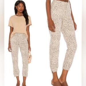 PAIGE Mayslie Jogger Ankle Jeans in Tortoise Shell Cheetah Sz 28